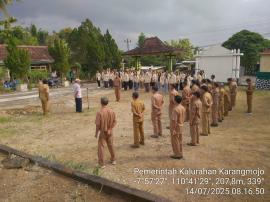APEL PAGI DAN RAKOR PAMONG KALURAHAN KARANGMOJO